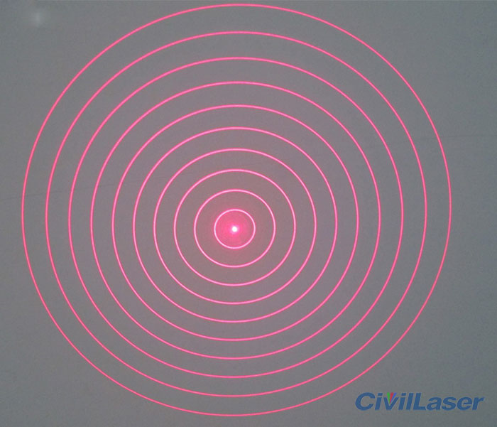 10 concentric circles laser module